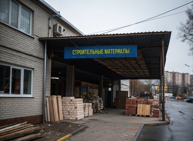 Материалы для торговой точки по продаже строительных материалов