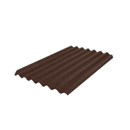 Фиброчерепица ТИСМА 5,8×мм 575×1130 мм коричневая Тисма