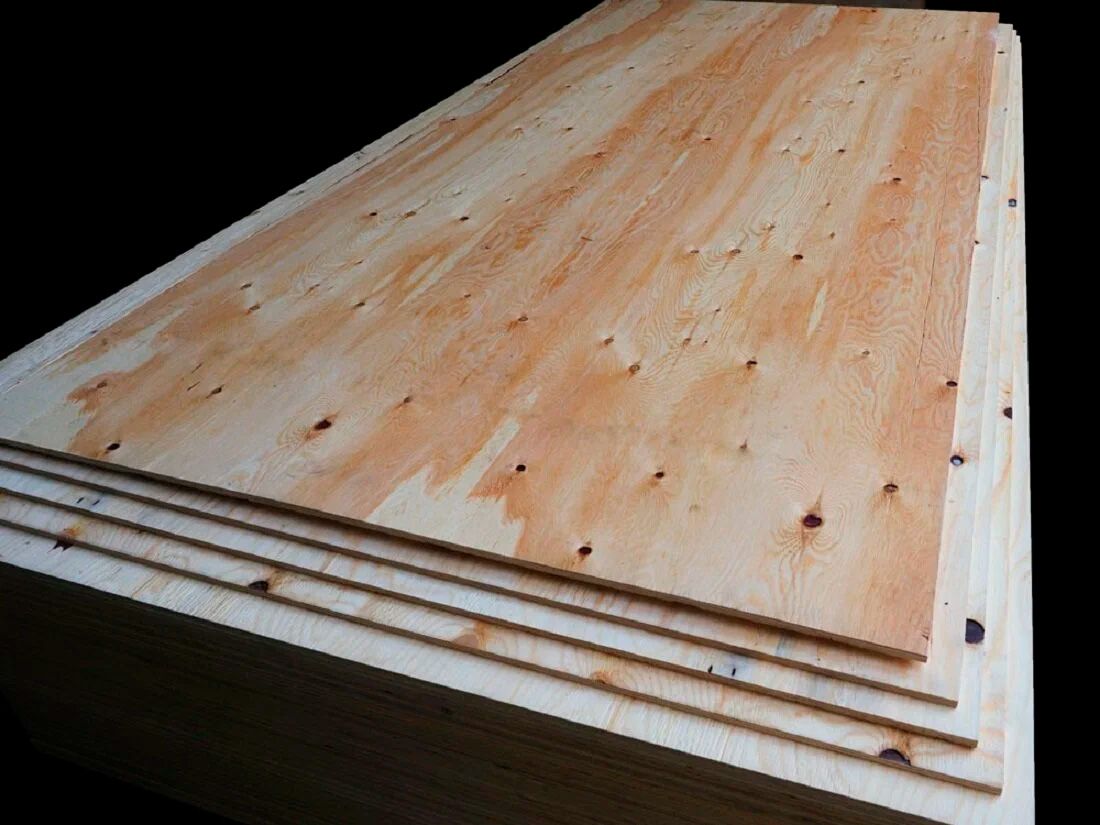 Фанера ФСФ 30мм 2440х1220 мм сорт 3/3 хвойная нешлифованная влагостойкая Лиственница